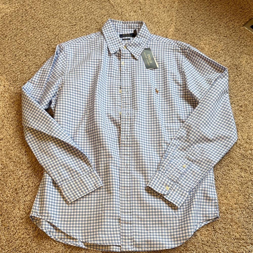 Polo Ralph Lauren Light Blue Checkered Shirt
